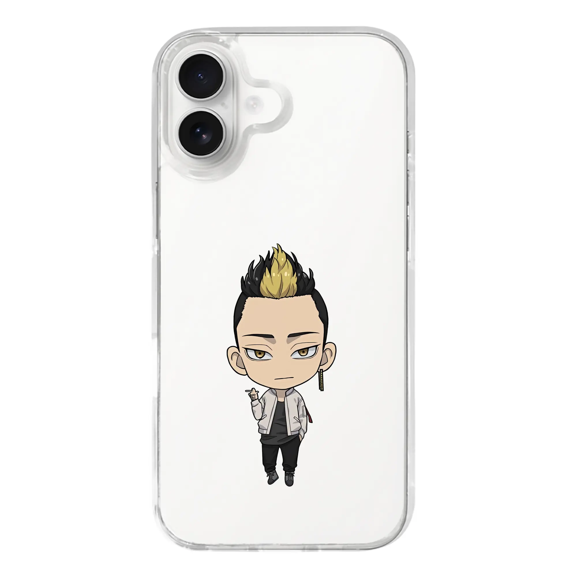 東京リベンジャーズ グッズ,半間修二 - iPhone 17シリーズ 透明スマホケース – 薄型・耐衝撃・精密フィット保護カバー